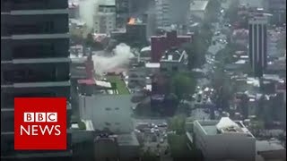 Mexico Moment earthquake struck  BBC News [upl. by Phaidra]