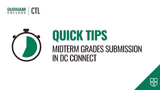 Quick Tips Midterm Grades Submission in DC Connect [upl. by Kifar]