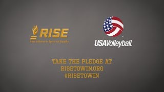 USA Volleyball Takes the RISE Pledge [upl. by Prinz]