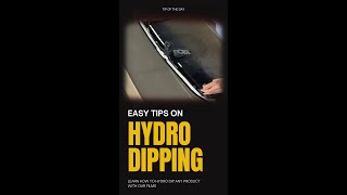 HGI Hydro dipping tip of the day Hydrographics India [upl. by Barger]