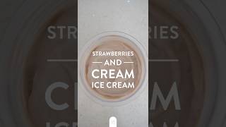 Strawberries and Cream ice cream  Ninja CREAMi recipe [upl. by Wobniar]