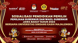 SOSIALISASI DAN PENDIDIKAN PEMILIH PILGUB JABAR 2024 [upl. by Sivle]