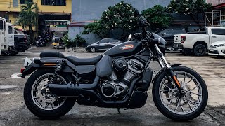 Slipon exhaust system on a Harley Davidson Nightster [upl. by Aliuqaj829]