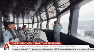 Indonesia says Chinese coast guard vessel driven out of disputed waters second time this week [upl. by Richma]