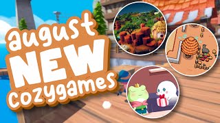 Mustsee Cozy Games Dropping In August ☀️ PC Switch  Console [upl. by Siuqaj7]