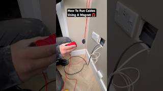 How To Run Cables Using A Magnet hacks shorts magnet [upl. by Lock]