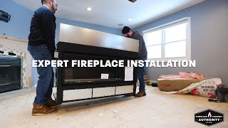 Mendota Gas Fireplace Installation by Fireplace amp Chimney Authority [upl. by Conal]