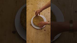 GIANT HOBNOB BISCUIT Shorts BakeWithMe Recipe [upl. by Aikenat]