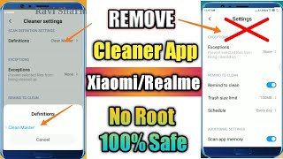 How to Remove Mi Cleaner app XiaomiMiRedmi PhonesNo RootSafe amp Secure [upl. by Wiseman]