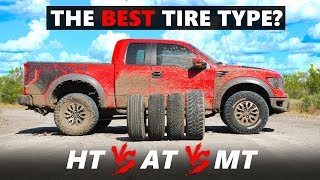 HT vs AT vs MT tested  The best type of tire for your SUV  Pickup truck [upl. by Dej]