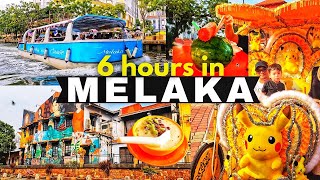 THINGS TO DO IN MELAKA  6 Hours In Melaka 😄 [upl. by Campy]