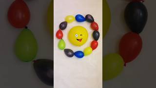 Sun Flower Balloons popping video shorts trending asmr water balloon [upl. by Herv523]