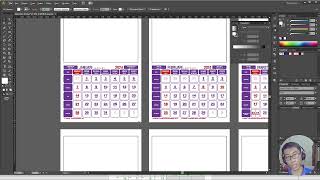 Template Kalender 2024 CDR AI PSD PDF JPG [upl. by Accebor7]