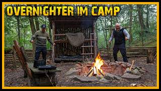 Hängebrücke eingestürzt  Das Camp verfällt  Reparaturen und 24H Overnighter im Camp  Bushcraft [upl. by Anilegna]