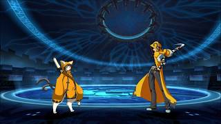 BlazBlue Central Fiction Jubei vs Terumi Hell Mode [upl. by Cooperman683]