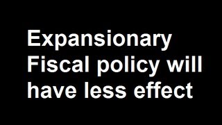 Expansionary Fiscal policy will have less effect [upl. by Yleve459]