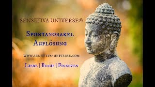 Das SENSITIVA UNIVERSE® Spontanorakel  Deine Zukunftsprognose für Liebe  Beruf amp Finanzen ♥ [upl. by Darrow780]