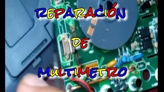 Reparar Multímetro Dañado por Alto Voltaje Tutorial y tips paso a paso diy fix repair📟🔌🔋 [upl. by Aracahs]