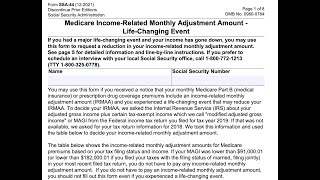 How to complete SSA Form 44 to reduce or eliminate IRMAA [upl. by Trixie]