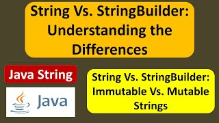 String Vs StringBuilder  Java Tutorial [upl. by Eolhc396]