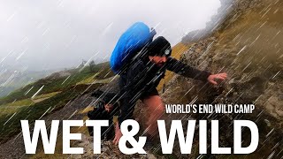 WET amp WILD CAMP AT WORLDS END IN WALES [upl. by Anavlys]