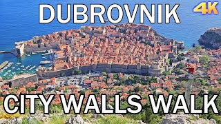 DUBROVNIK CITY WALLS WALK TOUR 2024 4K [upl. by Hudgens]