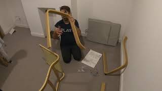 IKEA POANG resting chair assembly time lapse video [upl. by Sela]