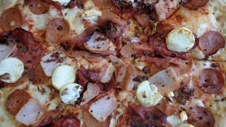 Meatzza Epic pizza Time  5 meat pizza Toppings [upl. by Player]