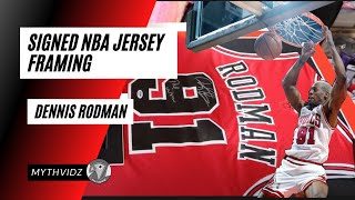 NBA Jersey │ DIY │Framing DENNIS RODMAN Signed Jersey │Chicago Bulls [upl. by Haynor]