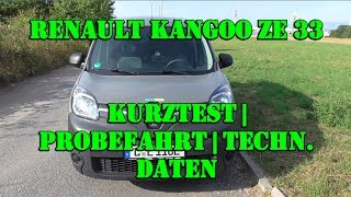 Renault Kangoo ZE 33  Elektro Kleintransporter im Test [upl. by Fons]