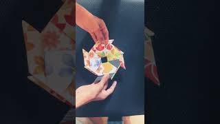 Demo Origami 3d shifting 8 sided ninja star Tutorial after 50 likes Please subscribe shorts [upl. by Ashlan]