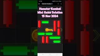 Solved 15 Nov 2024 mini games  Hamster Kombat Mini Game  mini game hamster  mini game shorts [upl. by Aryamo]