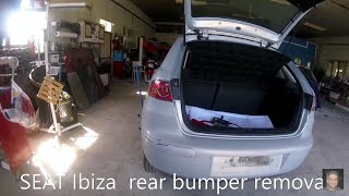 SEAT Ibiza rear bumper removal [upl. by Thin]