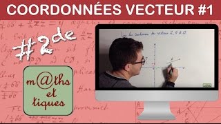 Lire les coordonnées dun vecteur  Seconde [upl. by Nnairrek]