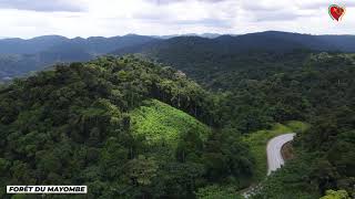 La splendide forêt du Mayombe en République du Congo vue du ciel [upl. by Mobley]