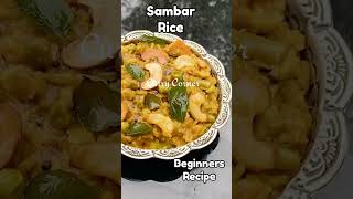 Sambar Sadam Recipe In Tamil  Sambar Rice In Tamil In Cooker  Sambhar Rice Easy Recipe shorts [upl. by Blandina]