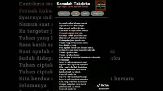 Cover Lagu Nagita Slavina dan Raffi Ahmad  Kamulah Takdirku songlyrics lyrics [upl. by Tolley]