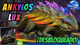 💥¡ANKYLOS LUX DESBLOQUEADO💥 La EVOLUCIÓN de DIORAJASAUR – Jurassic World Alive  Actualización 213 [upl. by Eneleoj]