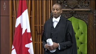 Conservatives heckle Speaker for delaying question period to make a speech [upl. by Lederer809]