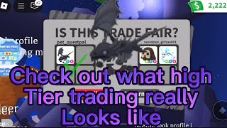 Trading in adopt mehigh tier pet trades in adopt me [upl. by Tyrrell395]