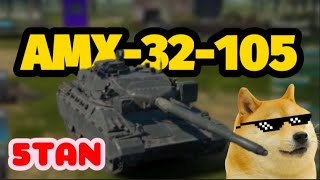 5Tan  AMX32105  War Thunder Mobile [upl. by Remsen]