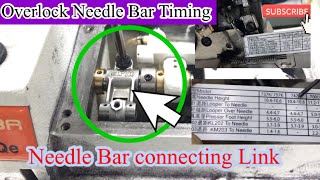 How to setting all Overlock Timing Between Needle to Needle plate  SiRUBASewingMachine [upl. by Ytitsahc]