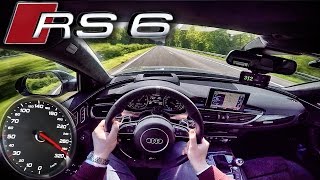 Audi RS6 PERFORMANCE 700 HP AUTOBAHN POV ACCELERATION amp TOP SPEED by AutoTopNL [upl. by Otrebilif639]