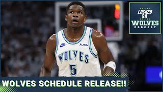 Minnesota Timberwolves Schedule Release National TV  Premiere Matchups Galore [upl. by Yup845]