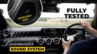 2022 Mercedes Benz CLA Burmester Sound System indepth review and test [upl. by Batsheva]