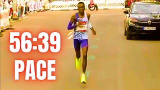 Half Marathon WR Attempt Berlin Half Marathon 2024 Race Highlights [upl. by Joan]