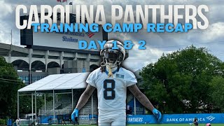 Carolina Panthers Training Recap Day 1 amp 2 [upl. by Schuyler]