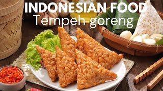 Indonesian Food Crispy and Nutritious Snack Tempeh GorengFood Video [upl. by Magbie81]