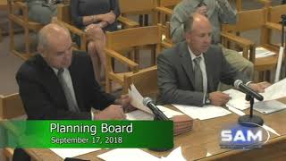 Southborough Planning Board Meeting September 17 2018 [upl. by Torhert416]