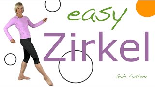 🌞 22 min easy Zirkel Training  KraftAusdauerFigur Workout ohne Geräte im Stehen [upl. by Levenson]